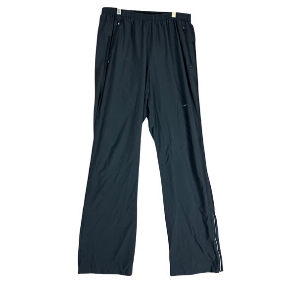 Nike Mens Pants Black Pull On Dri Fit Zip Up Ankle Performance Stretch Medium - Picture 1 of 11